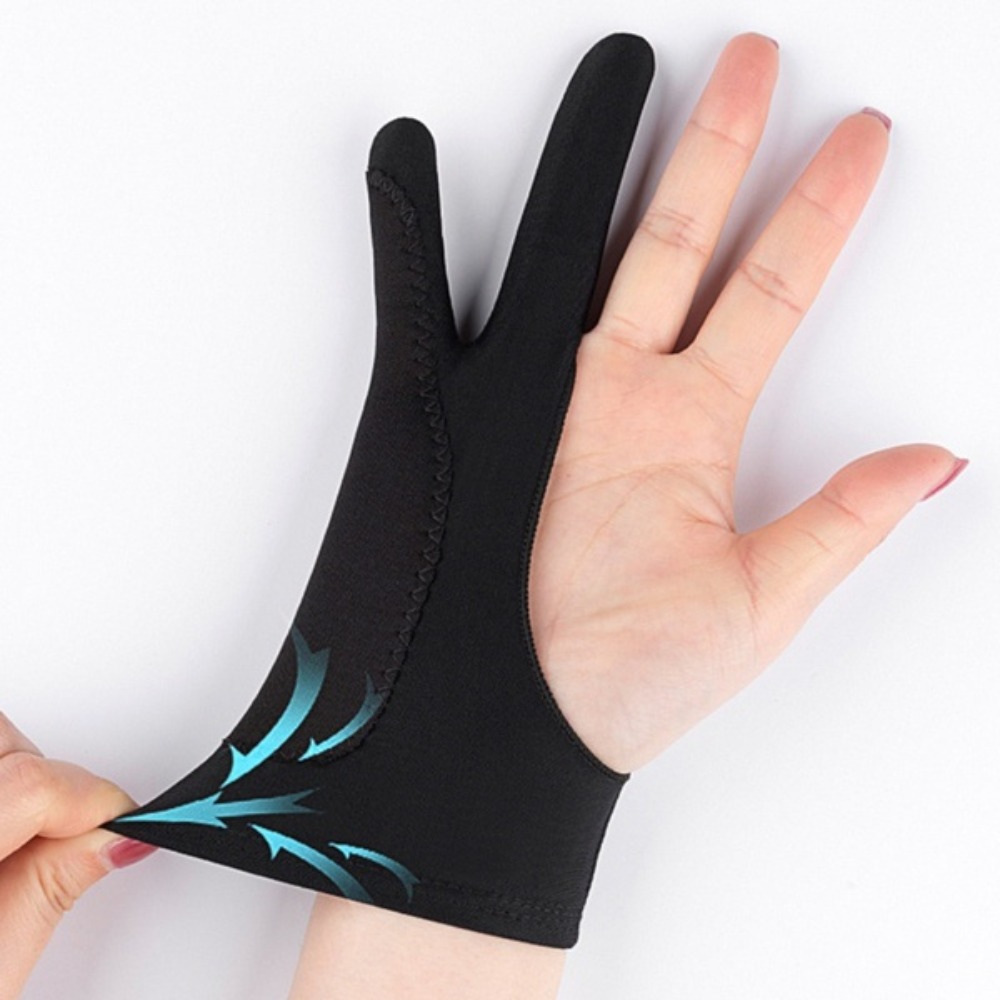 Drawing Glove Artist - ถุงมือวาดรูปแบบหนาสำหรับแท็บเล็ตกราฟิก แผ่นรองวาดภาพ ป้องกันการสึกหรอ ป้องกันความสกปรก ถุงมือสำหรับงานศิลปะ