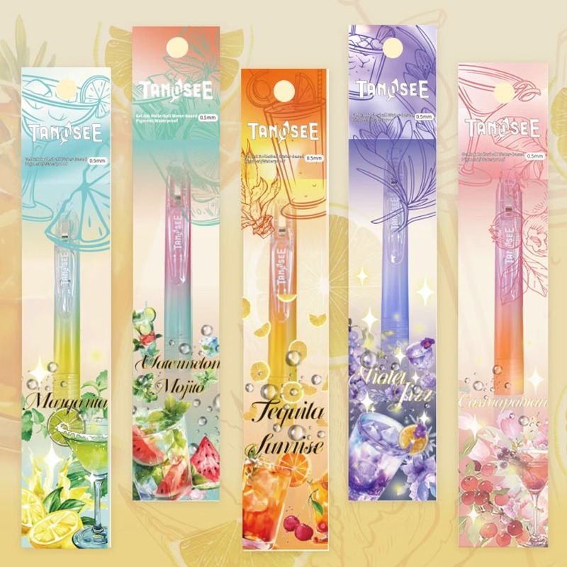 Zebra Tablet Accessories - TANOSEE TS-JJ15 ค็อกเทลจํากัดสี Neutral ปากกาสีดําเติม 0.5