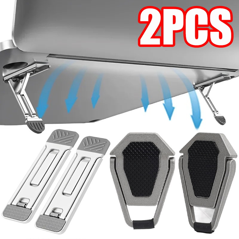 Tablet Lap Desk - 1-2 ชิ้นผู้ถือโทรศัพท์แล็ปท็อปสากลสติกเกอร์พับได้สําหรับ Macbook Notebook Mini Self