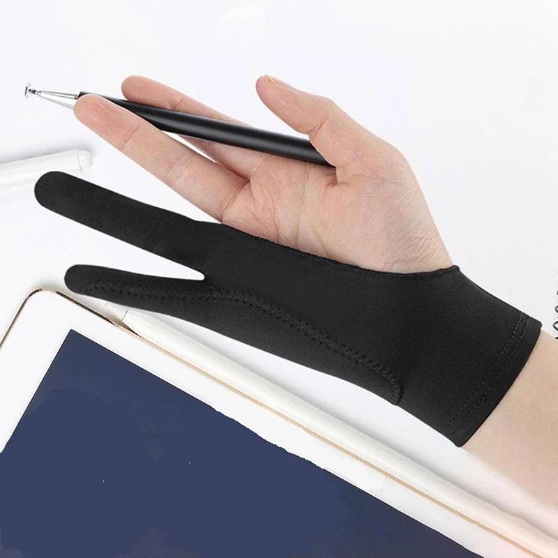 Drawing Glove Artist - 1/2 ชั้น Art 2 นิ้ว Anti-mistouch