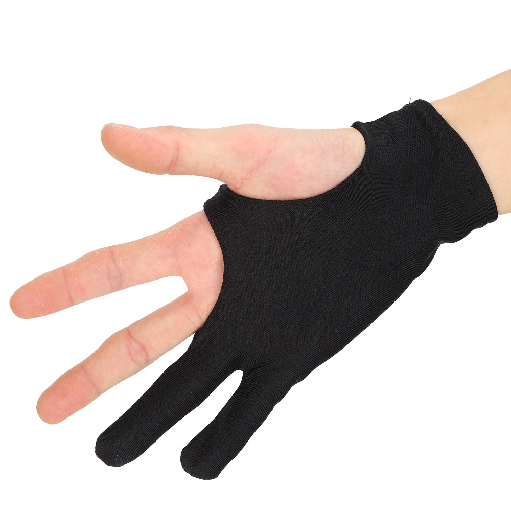 Drawing Glove Artist - ถุงมือวาดภาพแบบสองนิ้ว 2 ชิ้น ทนทาน ป้องกันการสัมผัสผิดพลาด ผ้าระบายอากาศ