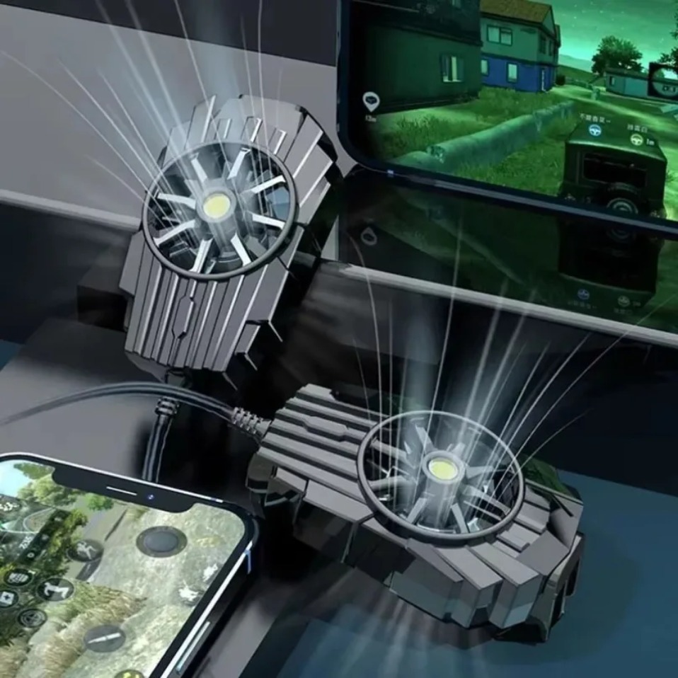 Android Tablet Gaming Accessories - คลิปหนีบหลังแบบพกพา ระบบระบายความร้อนด้วยอากาศขนาดเล็ก สำหรับโทรศัพท์มือถือ iPhone 15 IOS