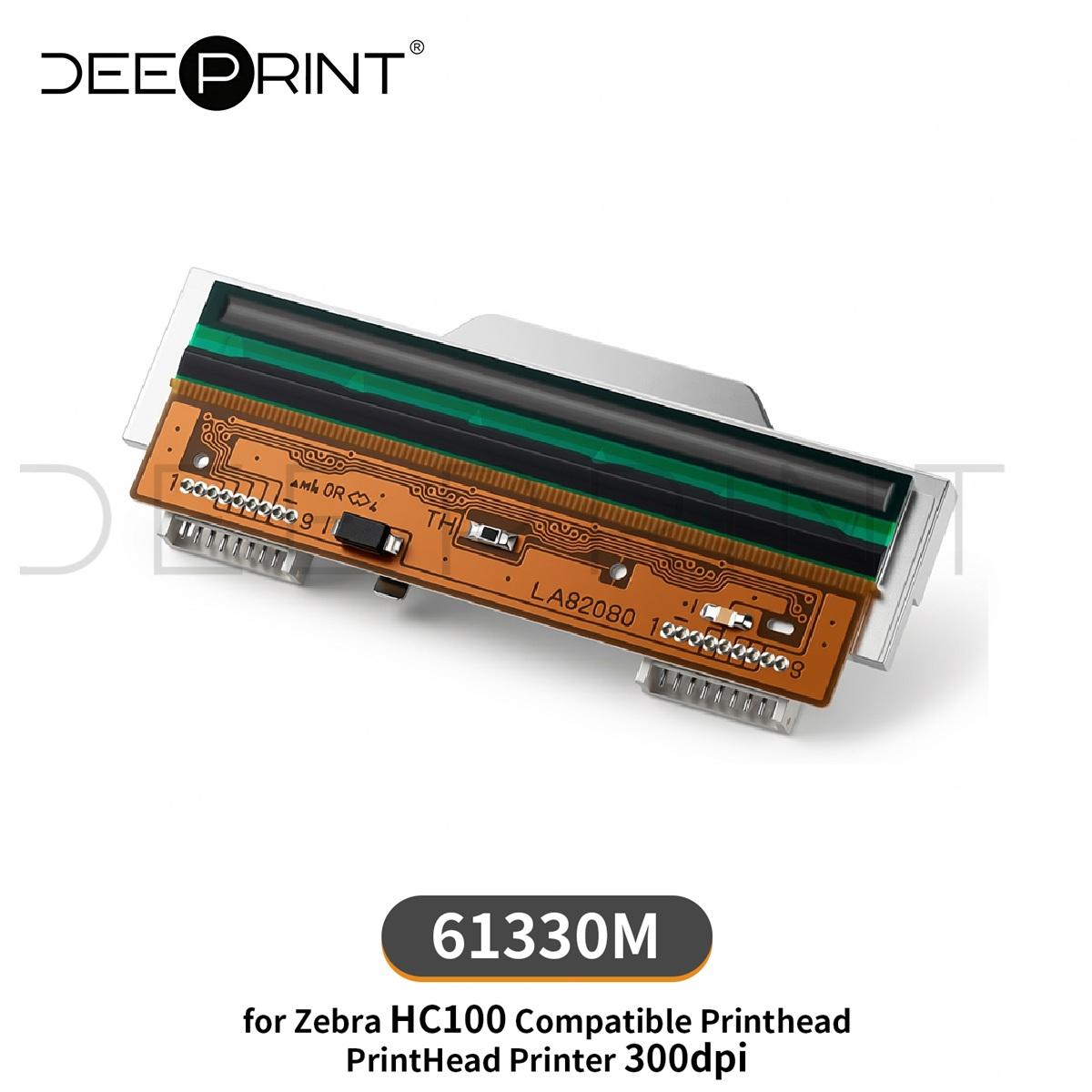 Zebra Tablet Accessories - 61330M หัวพิมพ์ความร้อน 300DPI สำหรับเครื่องพิมพ์ฉลากบาร์โค้ด Zebra HC100