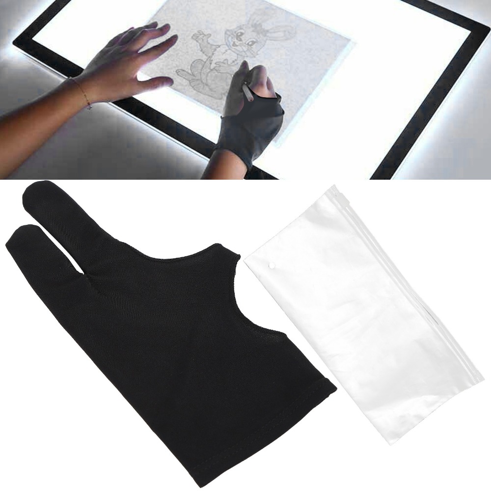 ถุงมือวาดภาพแบบสองนิ้ว 2 ชิ้น  - Drawing Glove Artist บทวิจารณ์และราคา