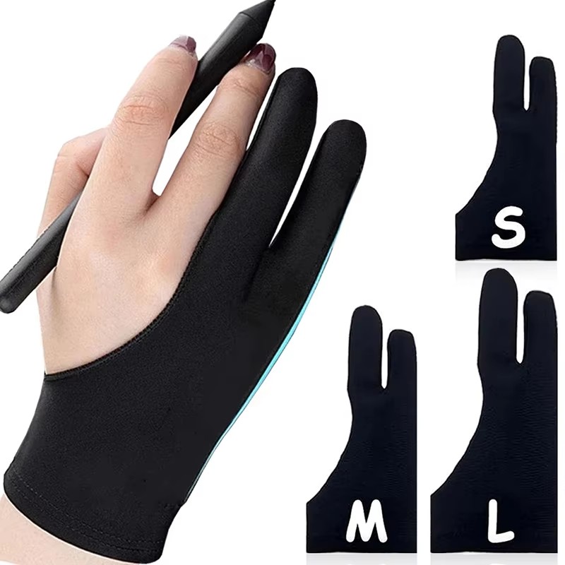 ถุงมือวาดภาพแบบสองนิ้ว ป้องกัน - Drawing Glove Artist บทวิจารณ์และราคา