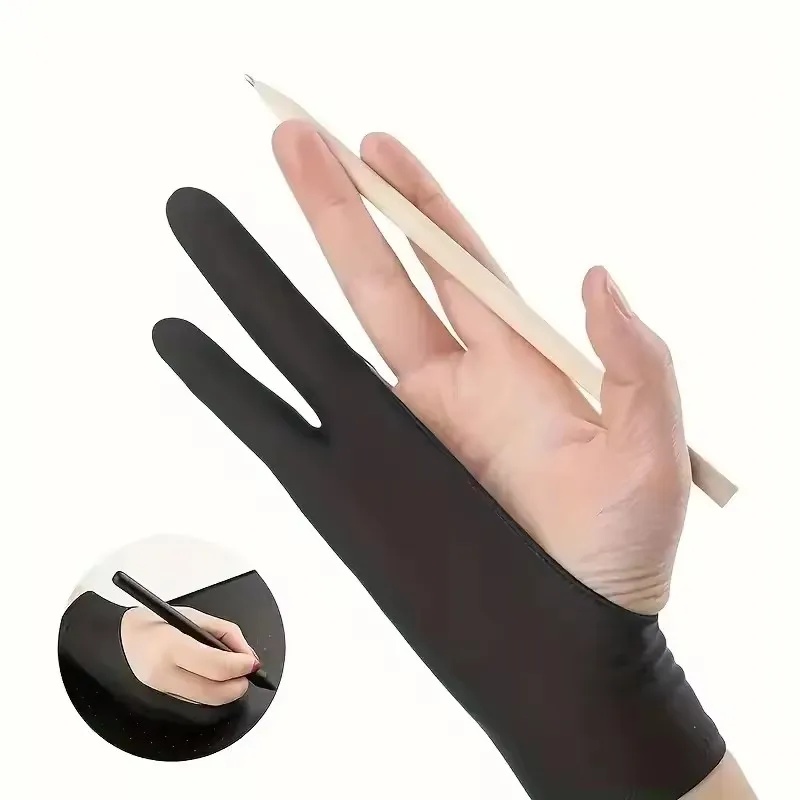 ถุงมือวาดภาพแบบสองนิ้ว ป้องกัน - Drawing Glove Artist บทวิจารณ์และราคา