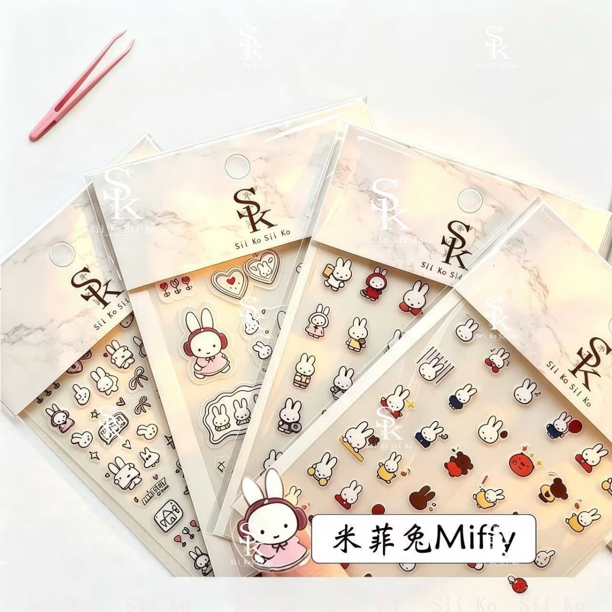 สติ๊กเกอร์ติดเล็บลายกระต่ายมิฟ - Tablet Cute Accessories บทวิจารณ์และราคา