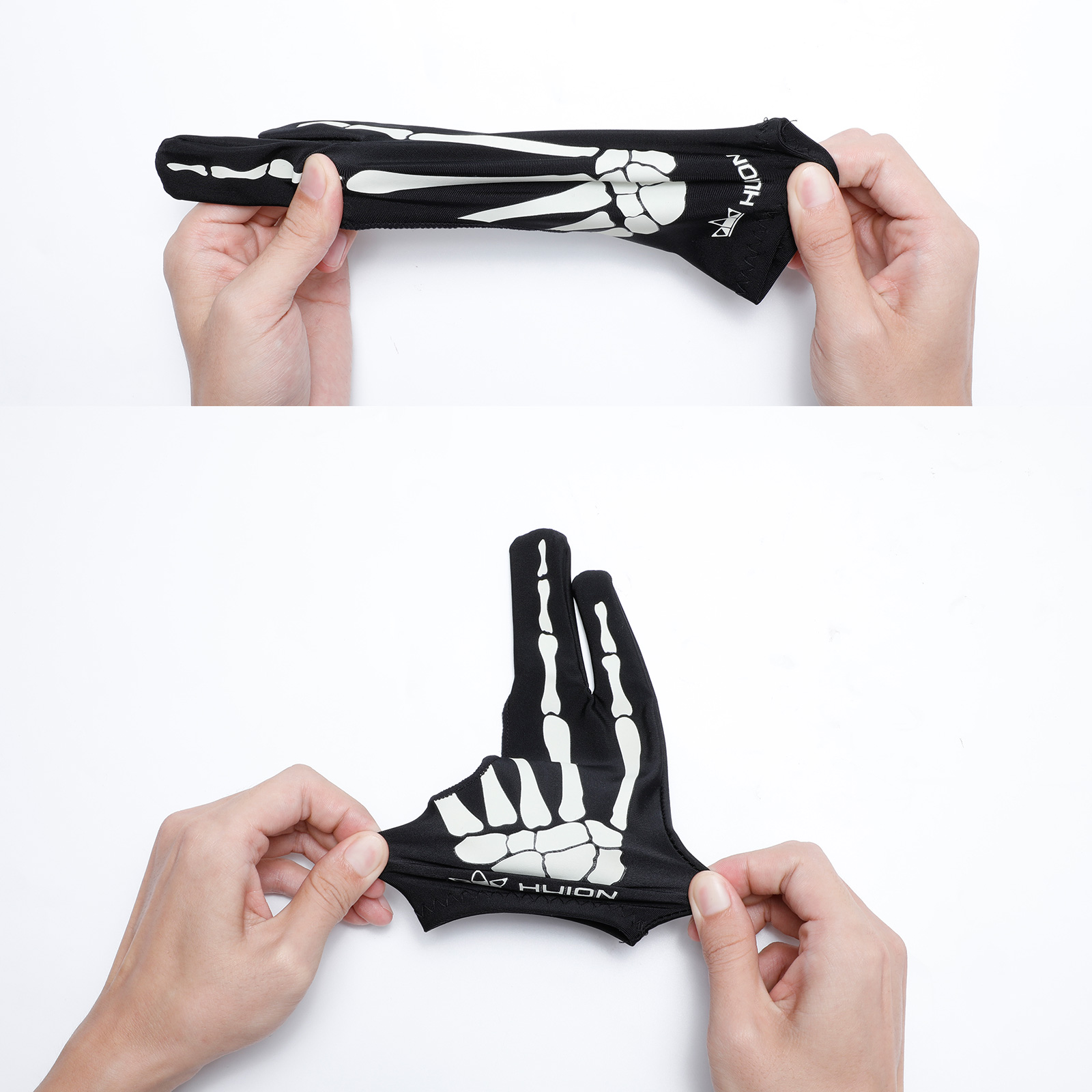 ถุงมือโครงกระดูก Huion ถุงมือศ - Drawing Glove Artist บทวิจารณ์และราคา