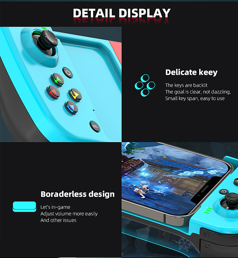จอยสติ๊กเกมแพดไร้สายบลูทูธ D3  - Android Tablet Gaming Accessories บทวิจารณ์และราคา