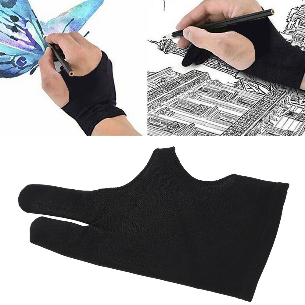 ถุงมือวาดภาพแบบสองนิ้ว 2 ชิ้น  - Drawing Glove Artist บทวิจารณ์และราคา