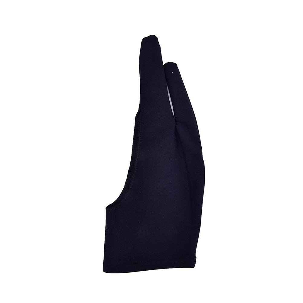 สีดำ2นิ้วถุงมือ Anti-Fouling ส - Drawing Glove Artist บทวิจารณ์และราคา