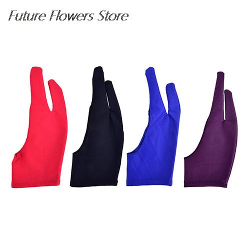 สีดำ2นิ้วถุงมือ Anti-Fouling ส - Drawing Glove Artist บทวิจารณ์และราคา