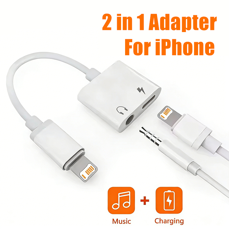 อะแดปเตอร์แปลงเสียงและชาร์จ 2  - Wired Earphone Lightning บทวิจารณ์และราคา