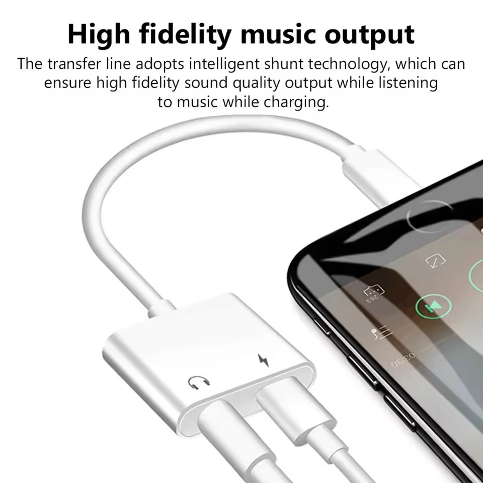 อะแดปเตอร์แปลงเสียงและชาร์จ 2  - Wired Earphone Lightning บทวิจารณ์และราคา